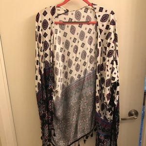 One size fits all LA Hearts Kimono